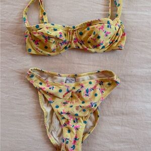 Mirror Palais Floral Bikini Set xs